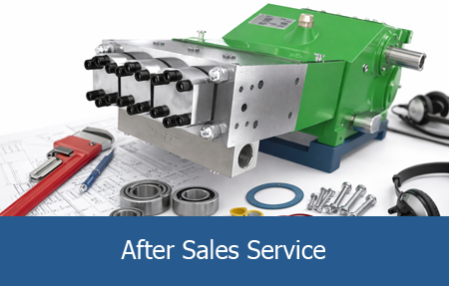 High pressure pumps, accessories & after sales service